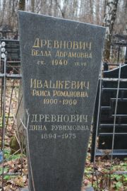 Древнович Белла Абрамовна, Москва, Востряковское кладбище