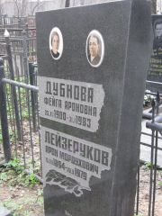 Дубнова Фейга Ароновна, Москва, Востряковское кладбище