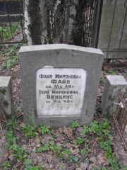 Бруцкус Вера Мироновна, Москва, Востряковское кладбище