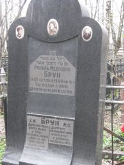 Брун Рахиль Мееровна, Москва, Востряковское кладбище