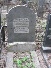 Меерсон Роня Давидовна, Москва, Востряковское кладбище