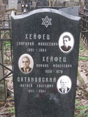 Хейфец Григорий Моисеевич, Москва, Востряковское кладбище
