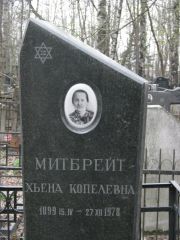 Митбрейт Хьена Копелевна, Москва, Востряковское кладбище