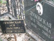 Луковская Ася Львовна, Москва, Востряковское кладбище