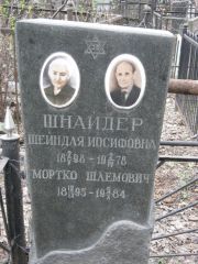 Шнайдер Мортко Шлемович, Москва, Востряковское кладбище