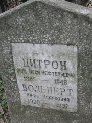 Цитрон Эйга-Песя Нафтольевна, Москва, Востряковское кладбище