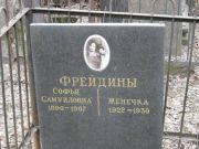 Фрейдина Софья Самуиловна, Москва, Востряковское кладбище