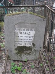 Голанд Раиса Исааковна, Москва, Востряковское кладбище