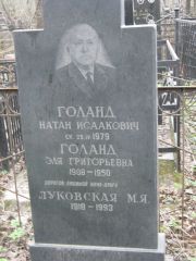 Голанд Натан Исаакович, Москва, Востряковское кладбище