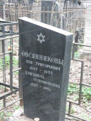Овсянникова Елизавета Соломоновна, Москва, Востряковское кладбище
