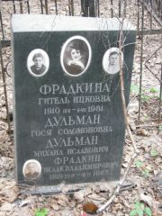 Фрадкина Гитель Ицковна, Москва, Востряковское кладбище