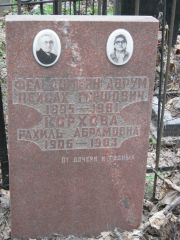 Корхова Рахиль Абрамовна, Москва, Востряковское кладбище