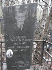 Кантор Михаил Борисович, Москва, Востряковское кладбище