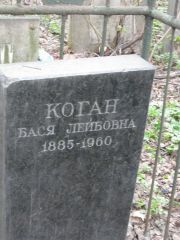 Коган Бася Лейбовна, Москва, Востряковское кладбище