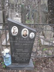 Эткин Арон Зеликович, Москва, Востряковское кладбище