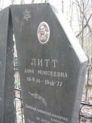 Литт Дора Моисеевна, Москва, Востряковское кладбище