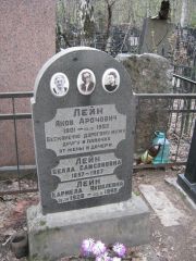 Лейн Яков Аронович, Москва, Востряковское кладбище