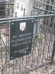 Роднянский Лев Ошерович, Москва, Востряковское кладбище