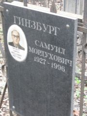 Гинзбург Самуил Мордухович, Москва, Востряковское кладбище