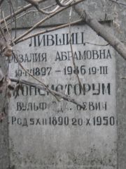 Консисторум Вульф Гдальевич, Москва, Востряковское кладбище