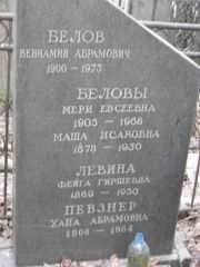 Певзнер Хана Абрамовна, Москва, Востряковское кладбище