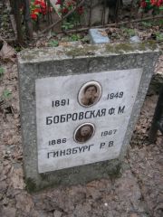 Бобровская Ф. М., Москва, Востряковское кладбище