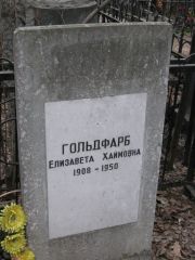 Гольдфарб Елизавета Хаймовна, Москва, Востряковское кладбище