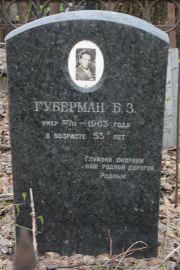 Губерман Б. З., Москва, Востряковское кладбище