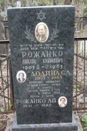 Рожанко Пинхос Хаймович, Москва, Востряковское кладбище