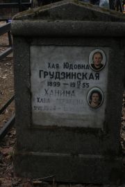 Ханина Хава Гершевна, Москва, Востряковское кладбище