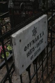 Фруман Х. А., Москва, Востряковское кладбище