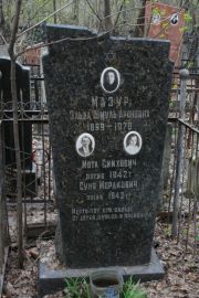 Мазур Элька Шмуль-Ароновна, Москва, Востряковское кладбище
