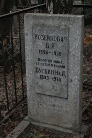 Розенкович Б. Я., Москва, Востряковское кладбище