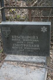 Красноройз Бейла Шмулевна, Москва, Востряковское кладбище