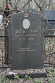Глуховская Нехама Вольковна, Москва, Востряковское кладбище