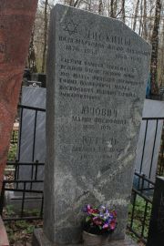 Юдович Мария Иосифовна, Москва, Востряковское кладбище