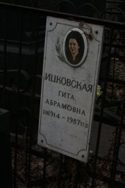 Ицковская Гита Абрамовна, Москва, Востряковское кладбище