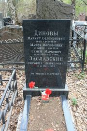 Заславский Григорий Лейзерович, Москва, Востряковское кладбище