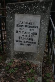 Гаркави Шолом Иосифович, Москва, Востряковское кладбище