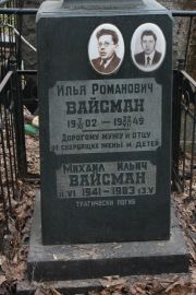 Вайсман Илья Романович, Москва, Востряковское кладбище