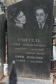 Учитель Геня Зельмановна, Москва, Востряковское кладбище