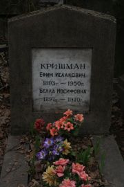 Кришман Ефим Исаакович, Москва, Востряковское кладбище