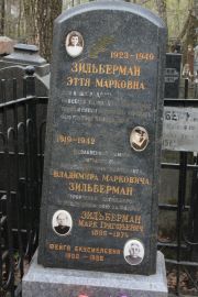 Зильберман Эття Марковна, Москва, Востряковское кладбище