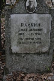 Раскин Давид Лейбович, Москва, Востряковское кладбище