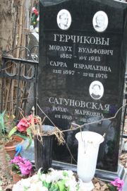 Герчикова Сарра Израилевна, Москва, Востряковское кладбище