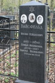 Вайсфельд Иосиф Пейсахович, Москва, Востряковское кладбище
