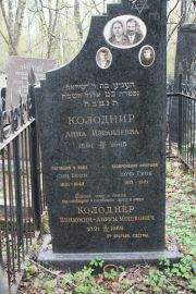 Колоднир Анна Израилевна, Москва, Востряковское кладбище
