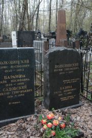 Хазина Густа Борисовна, Москва, Востряковское кладбище
