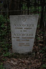 Лозовский Вениамин Мовшевич, Москва, Востряковское кладбище