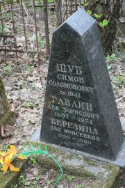 Шуб Симон Соломонович, Москва, Востряковское кладбище